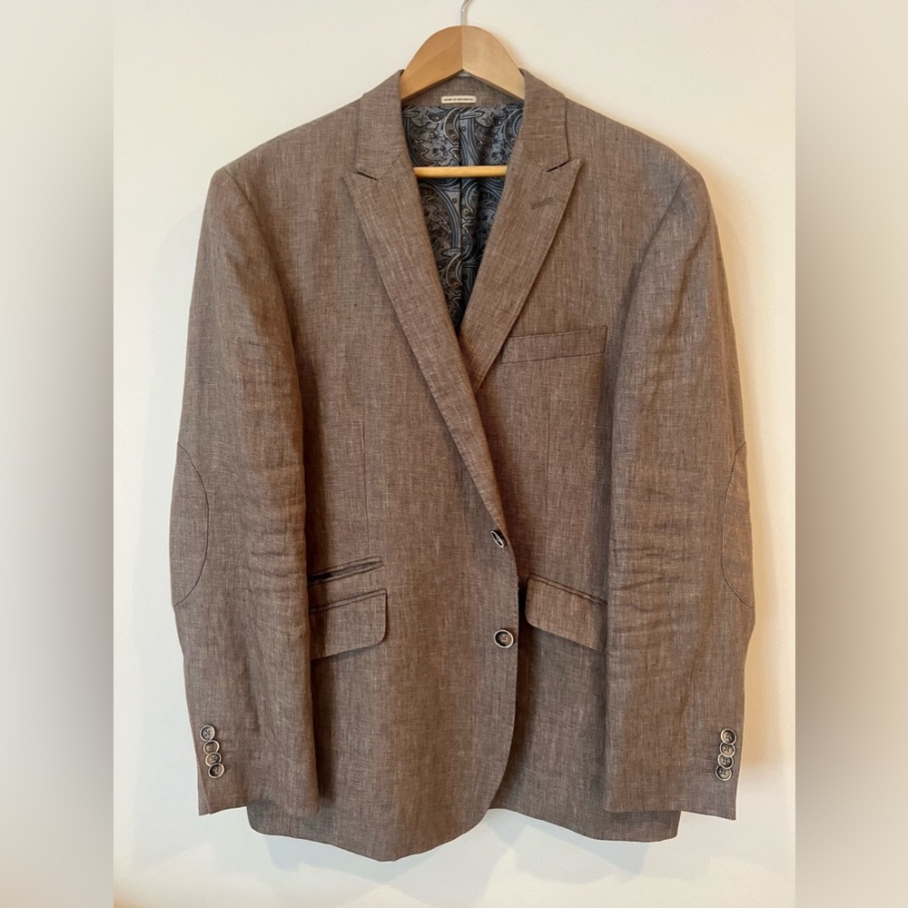 Joe by Joseph Abboud 100% linen sport coat 44R EUC